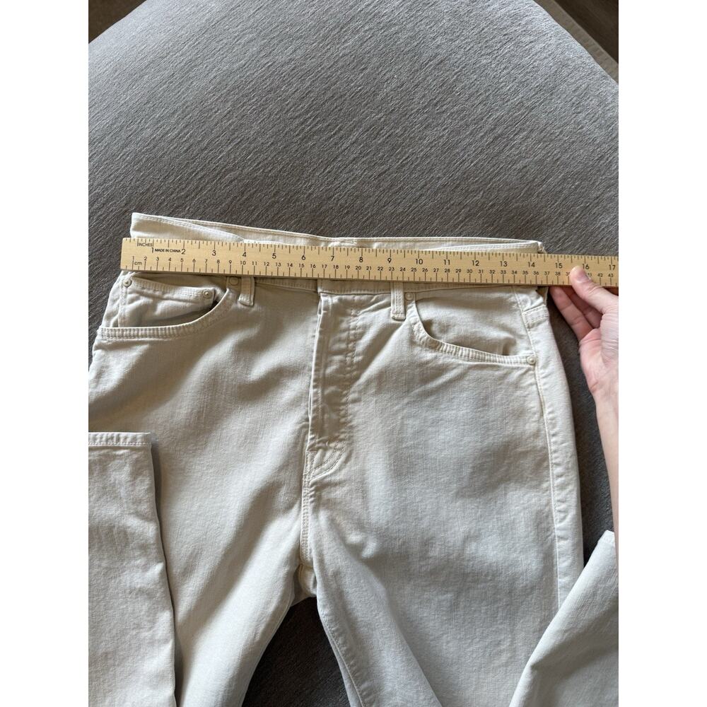 Mother Jeans The Ditcher Crop In Chalk It Up Tan Beige Size 26 High Waist - Picture 11 of 11